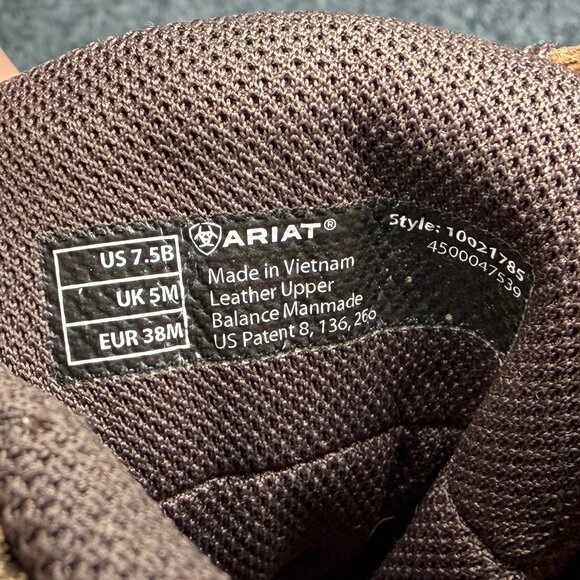 Ariat Skyline Mid Hiking Boots Womens Size 7.5 Brown Leather Soft Toe Waterproof - Picture 13 of 13